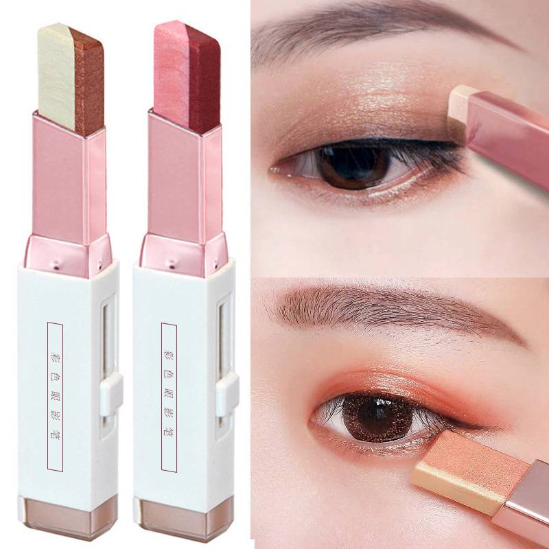 Two-color Eye Shadow Stick Velvet Gradient Pearlescent Eye Shadow display picture 5