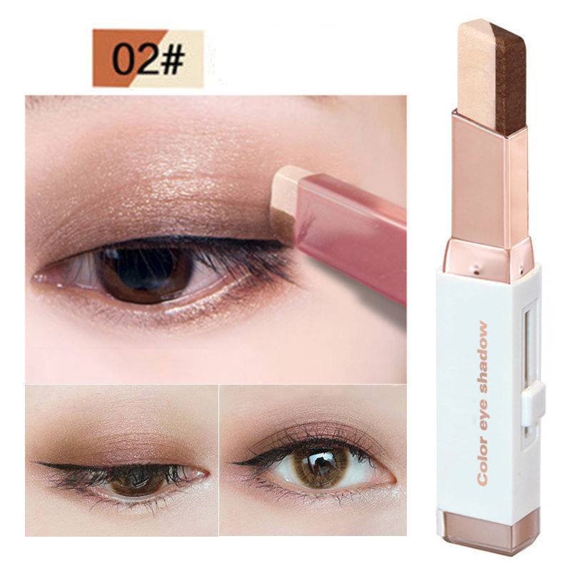 Two-color Eye Shadow Stick Velvet Gradient Pearlescent Eye Shadow display picture 7