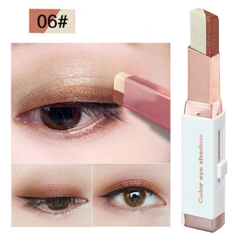 Two-color Eye Shadow Stick Velvet Gradient Pearlescent Eye Shadow display picture 11