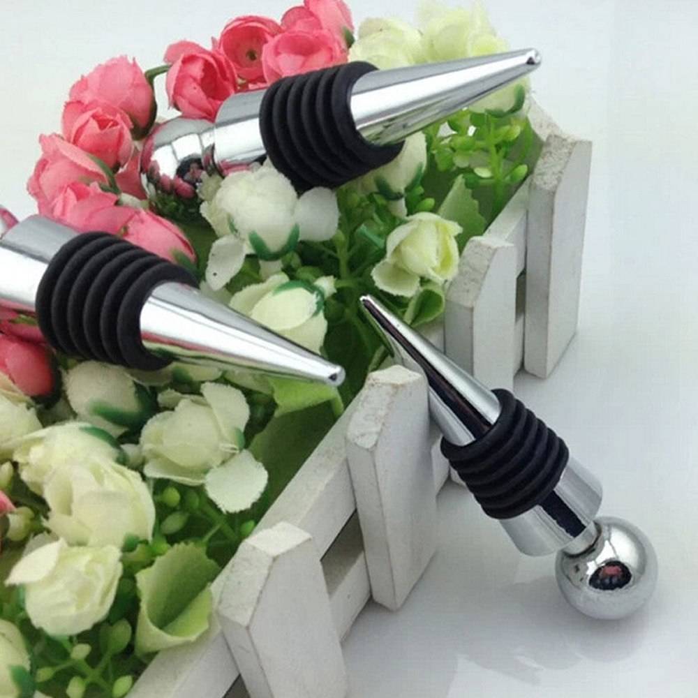 Red Wine Bottle Stopper Wine Fresh-keeping Sealing Lid Round Head Six-wire Plastic Conjoined Wine Set display picture 1