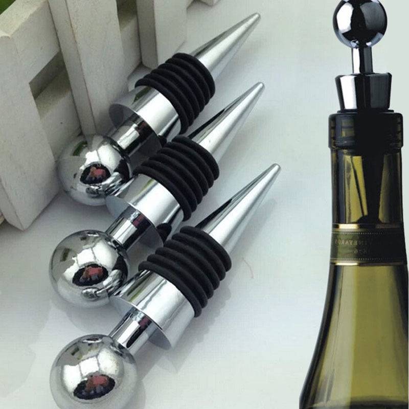 Red Wine Bottle Stopper Wine Fresh-keeping Sealing Lid Round Head Six-wire Plastic Conjoined Wine Set display picture 3