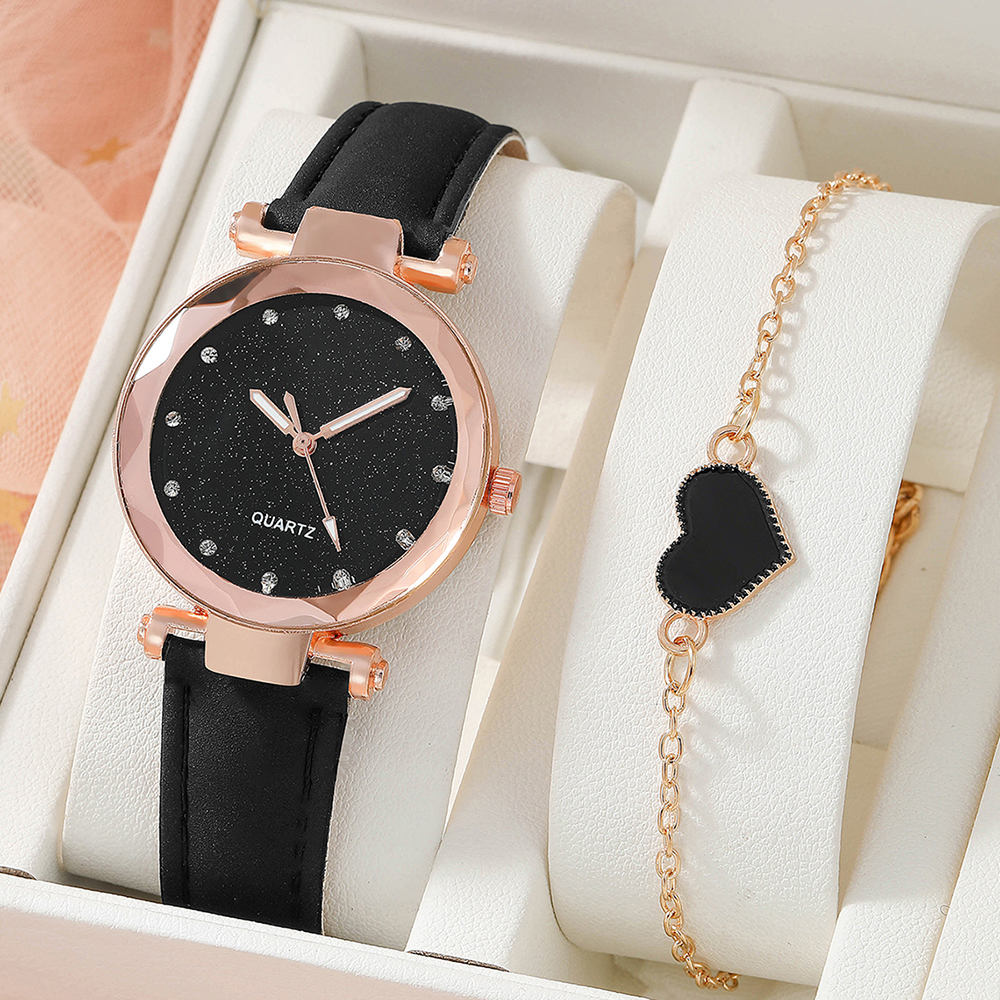 Fashion Heart Shape Butterfly Buckle Quartz Women's Watches display picture 4