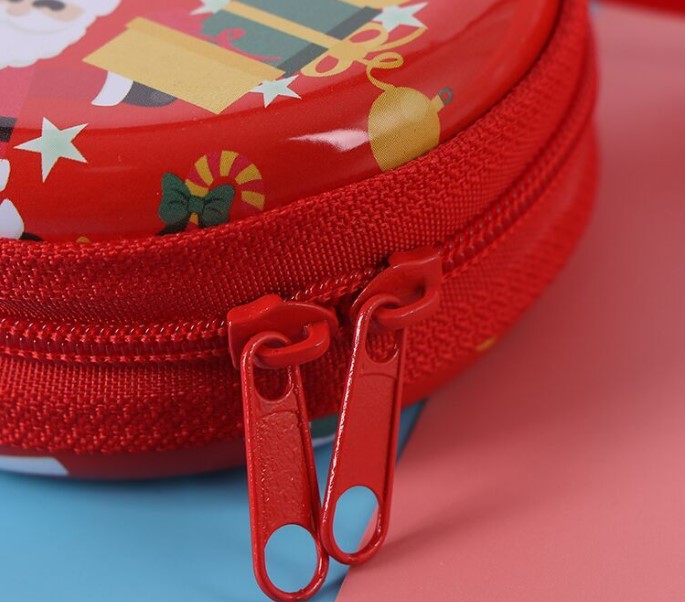 Unisex Santa Claus Tinplate Zipper Kids Wallets display picture 1