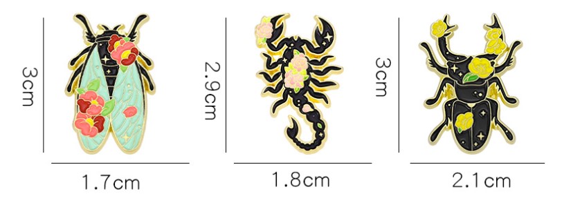 Streetwear Insect Alloy Plating Unisex Brooches display picture 6