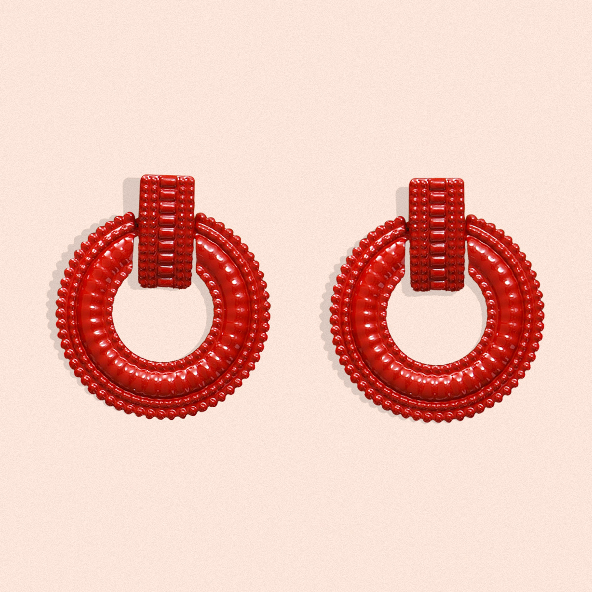 Fashion Circle Alloy Plating Women's Earrings 1 Pair display picture 12