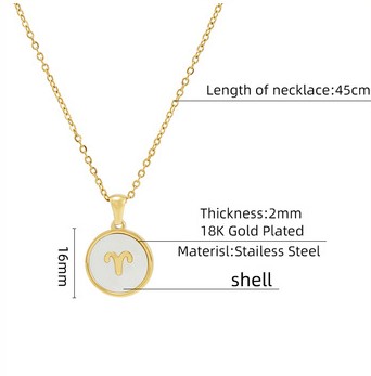Fashion Constellation Titanium Steel Plating Pendant Necklace 1 Piece display picture 6
