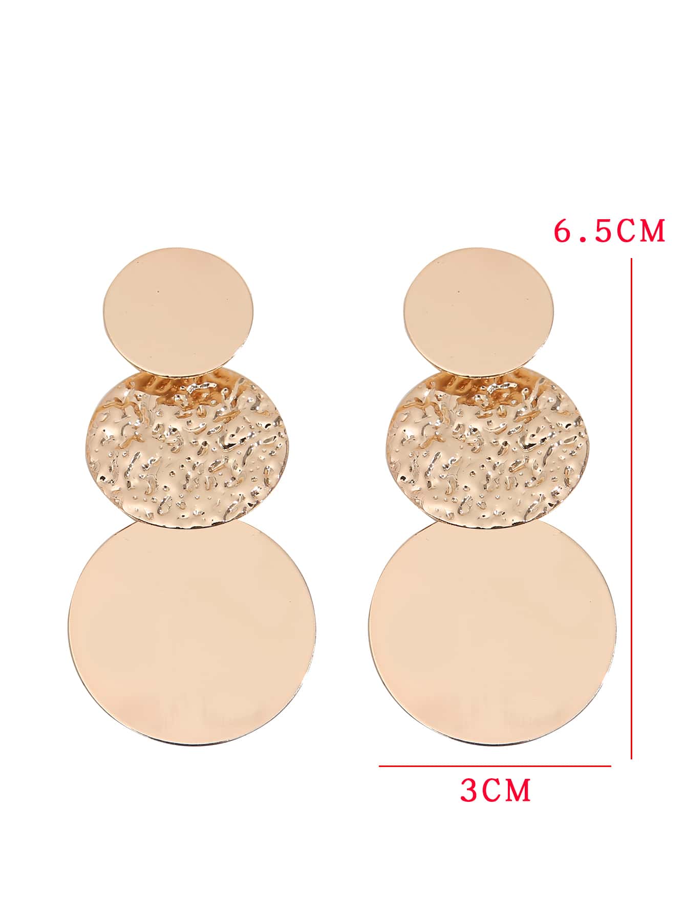 Fashion Circle Alloy Women's Drop Earrings 1 Pair display picture 2