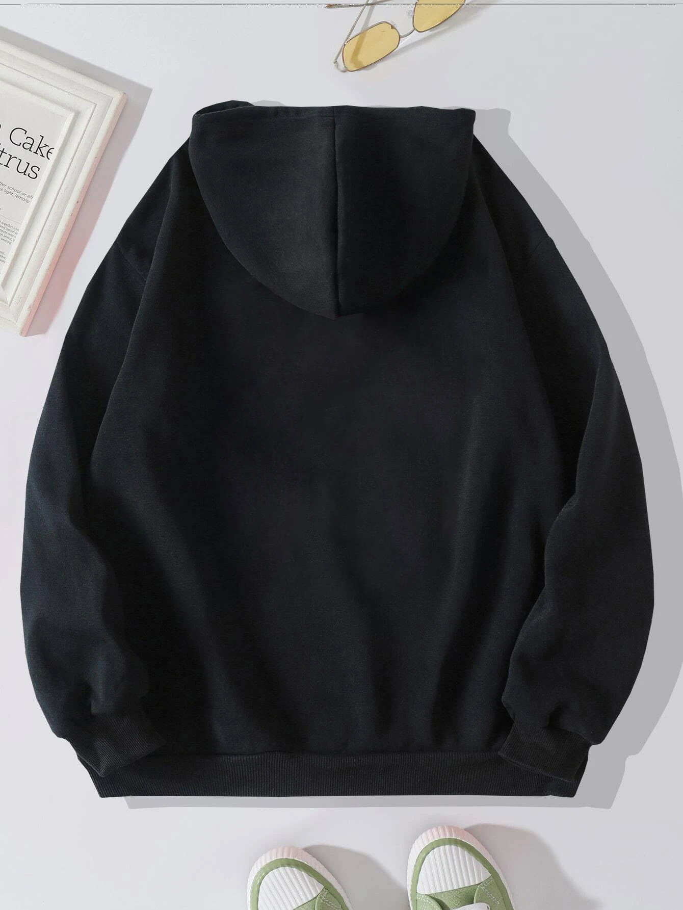 Mujeres Sudadera Manga Larga Sudaderas Con Capucha Y Sudaderas Impresión Bolsillo Estilo Simple Letra display picture 6