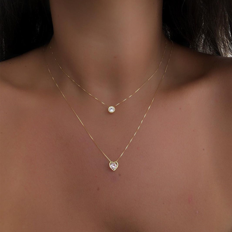 Retro Heart Shape Flower Alloy Enamel Artificial Pearls Rhinestones Women's Necklace 1 Piece display picture 2