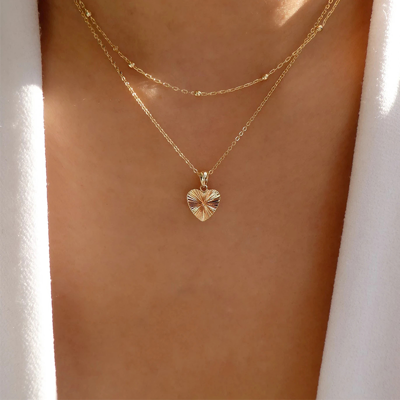 Retro Heart Shape Flower Alloy Enamel Artificial Pearls Rhinestones Women's Necklace 1 Piece display picture 5