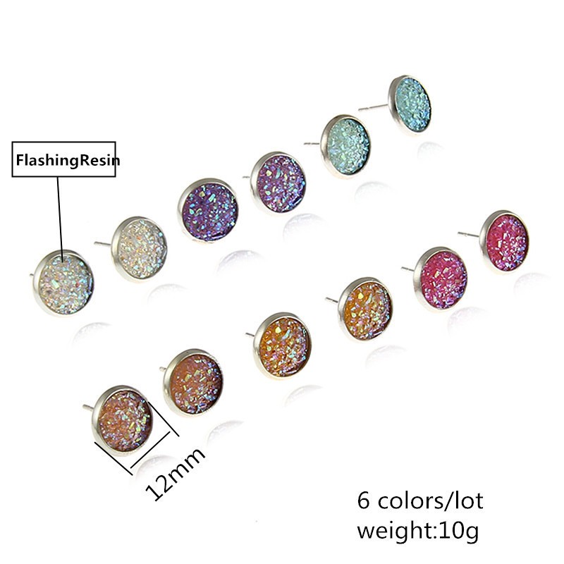 Sweet Geometric Alloy Inlay Artificial Pearls Women's Ear Studs 6 Pairs display picture 4