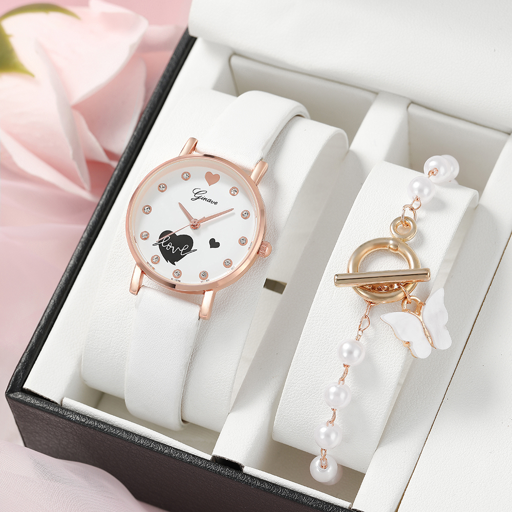 Fashion Heart Shape Buckle Quartz Women's Watches display picture 1