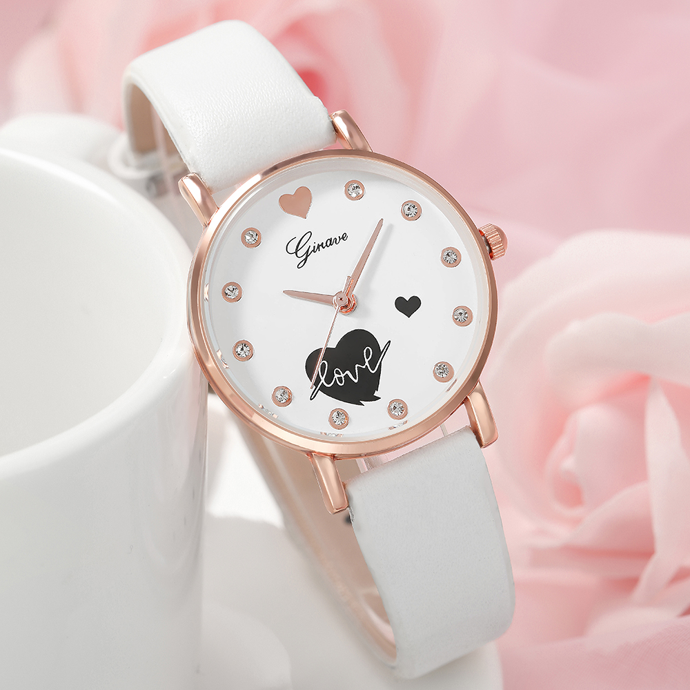 Fashion Heart Shape Buckle Quartz Women's Watches display picture 2