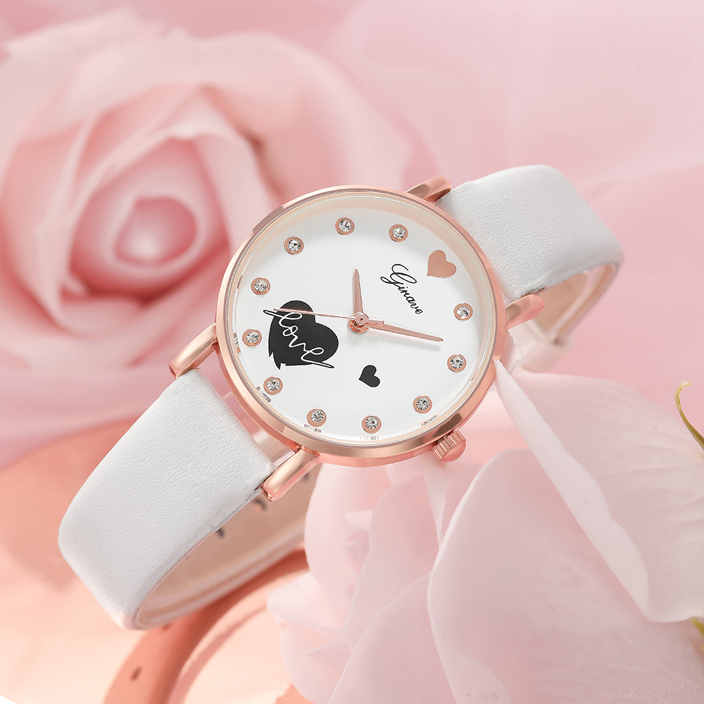 Fashion Heart Shape Buckle Quartz Women's Watches display picture 4