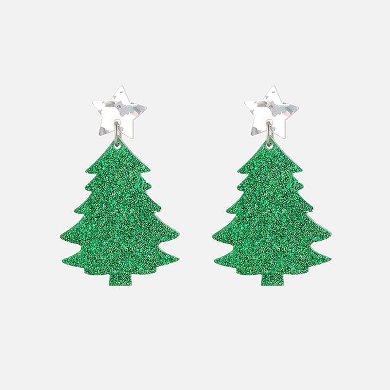Fashion Christmas Tree Arylic Irregular Women's Drop Earrings 1 Pair display picture 2
