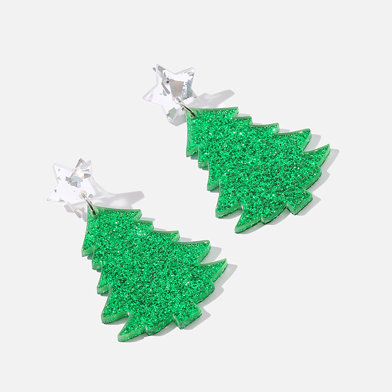 Fashion Christmas Tree Arylic Irregular Women's Drop Earrings 1 Pair display picture 4