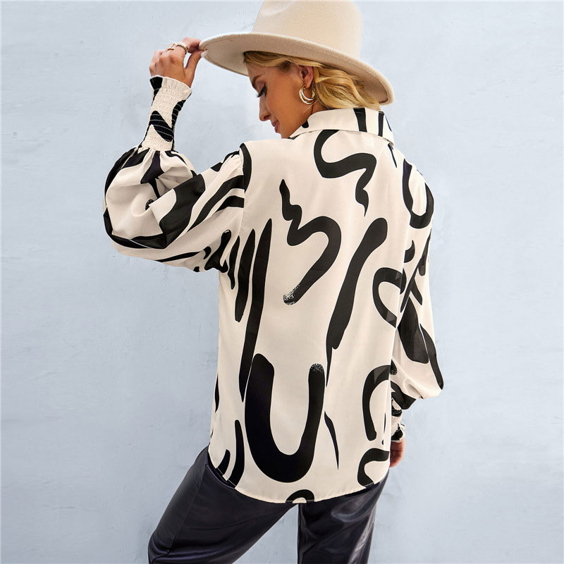 Women's Blouse Long Sleeve Blouses Fashion Printing display picture 4