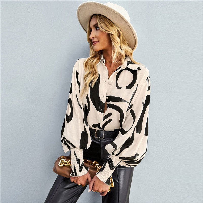 Women's Blouse Long Sleeve Blouses Fashion Printing display picture 5
