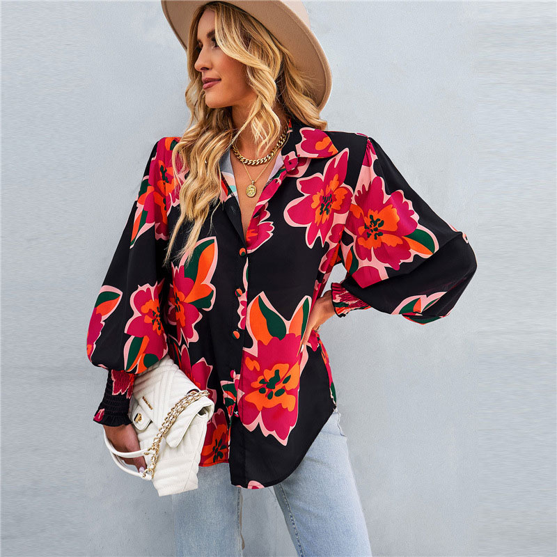 Women's Blouse Long Sleeve Blouses Fashion Printing display picture 7