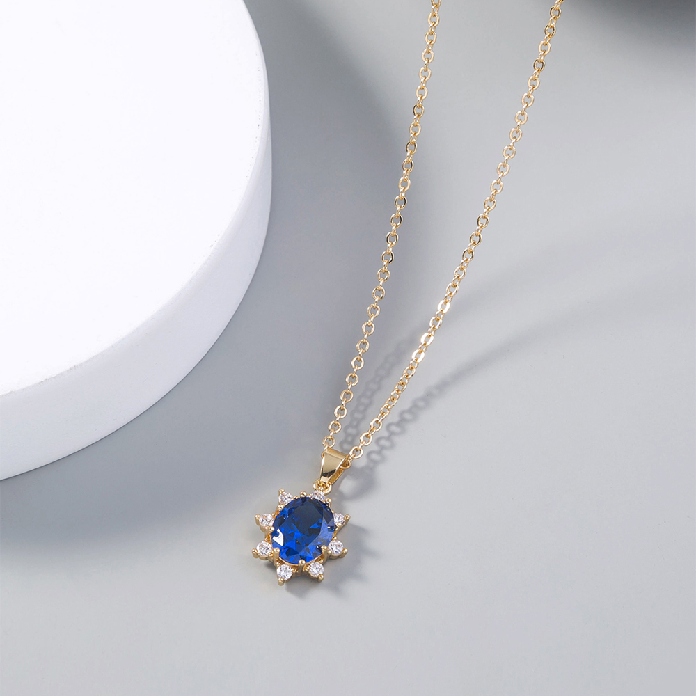 Simple Style Water Droplets Heart Shape Copper Inlay Zircon Pendant Necklace 1 Piece display picture 13