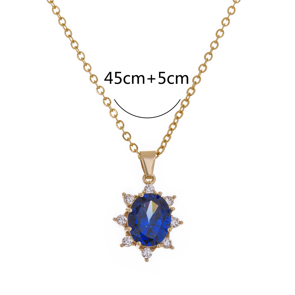 Simple Style Water Droplets Heart Shape Copper Inlay Zircon Pendant Necklace 1 Piece display picture 14