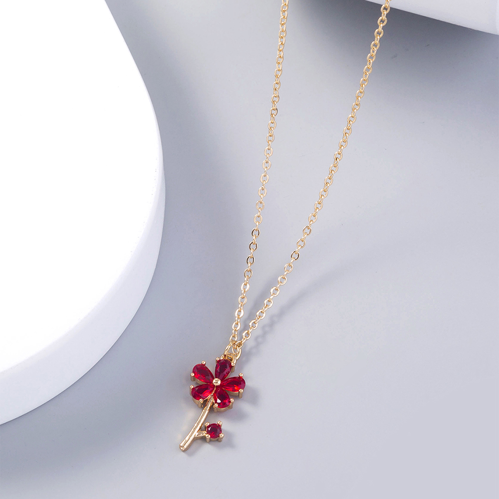 Simple Style Water Droplets Heart Shape Copper Inlay Zircon Pendant Necklace 1 Piece display picture 20