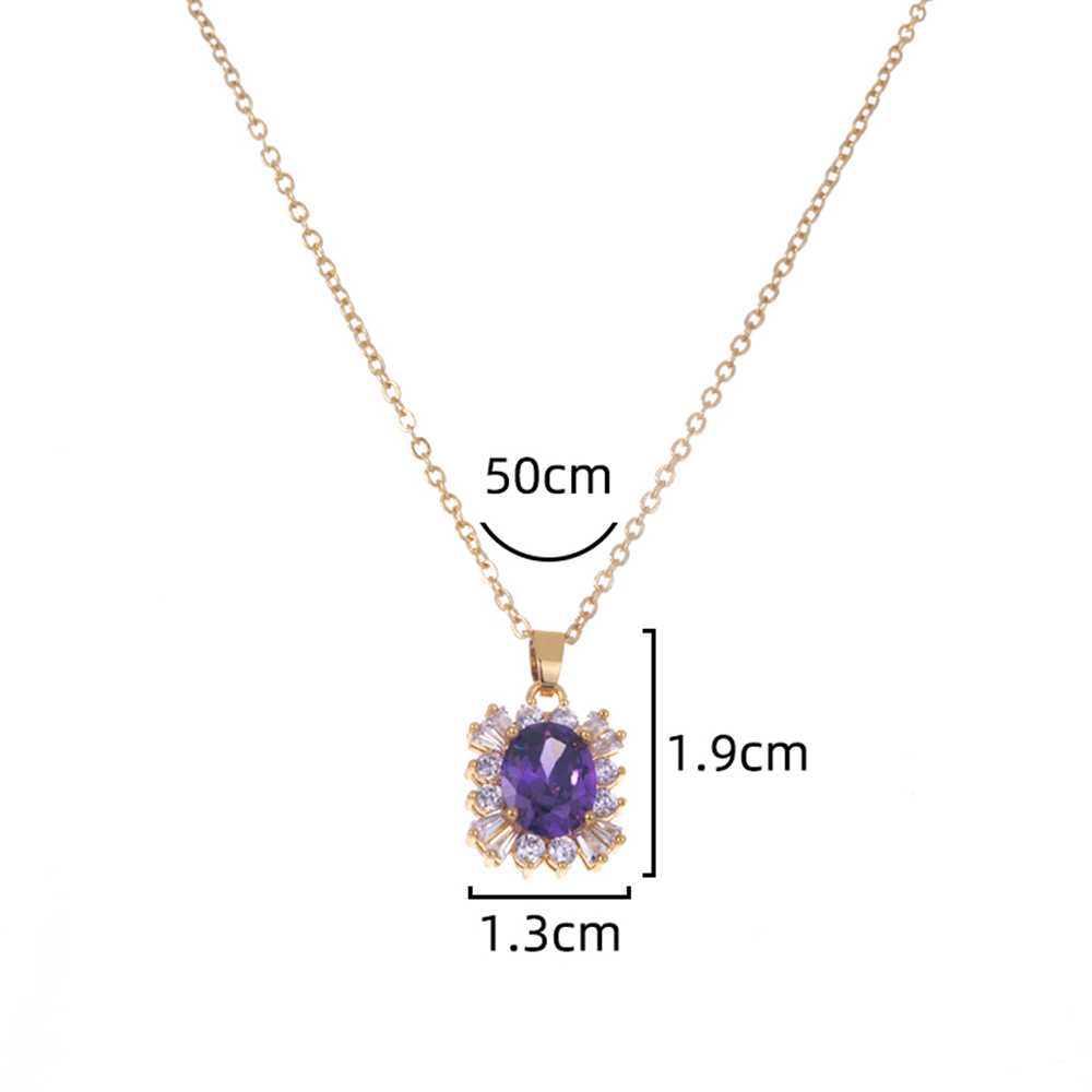 Simple Style Water Droplets Heart Shape Copper Inlay Zircon Pendant Necklace 1 Piece display picture 22