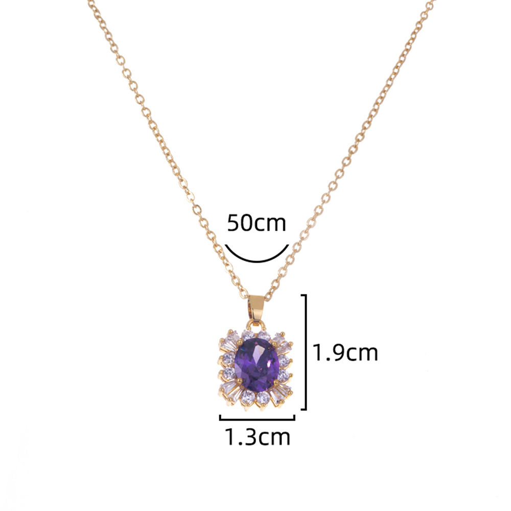 Style Simple Les Gouttelettes D'eau Forme De Cœur Le Cuivre Incruster Zircon Pendentif 1 Pièce display picture 22