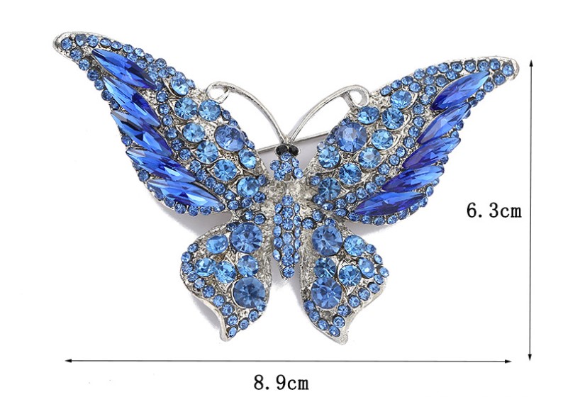 Fashion Butterfly Alloy Inlay Rhinestones Women's Brooches display picture 5