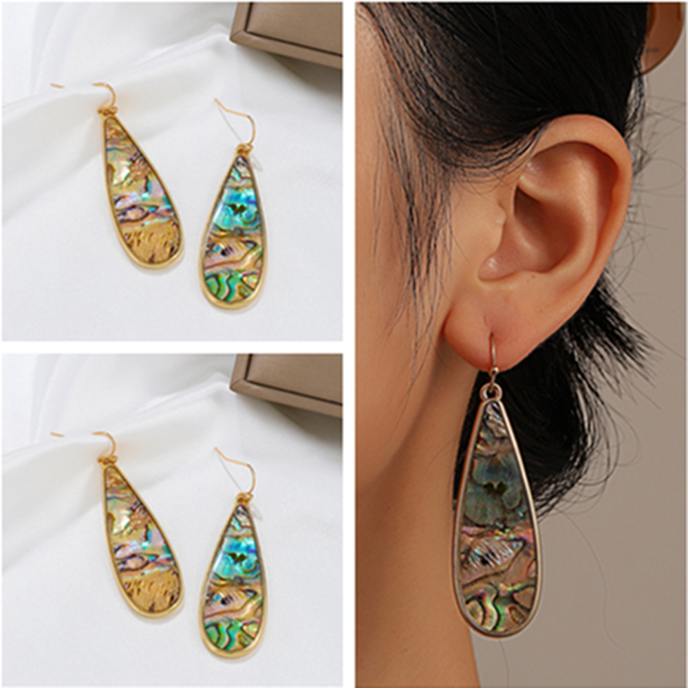 Fashion Water Droplets Alloy Plating Women's Ear Hook 1 Pair display picture 1