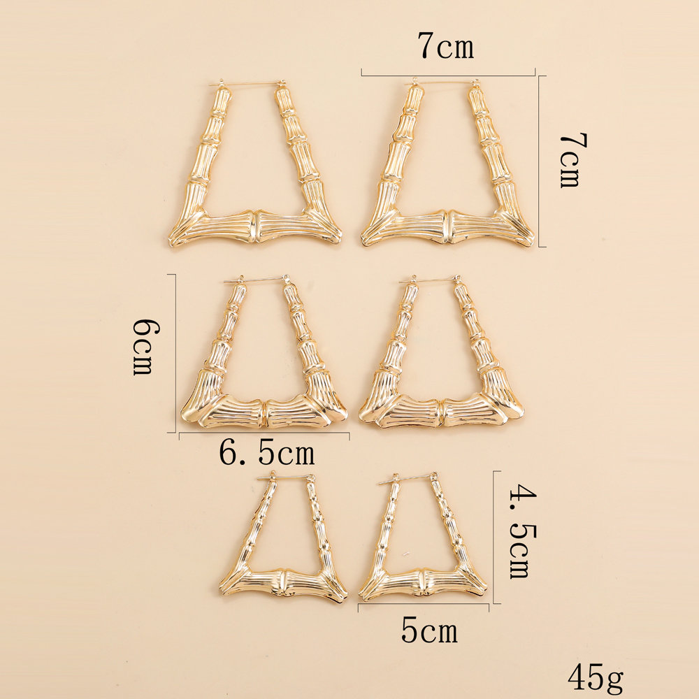 Basic Trapezoid Alloy Plating Women's Earrings 1 Pair display picture 2