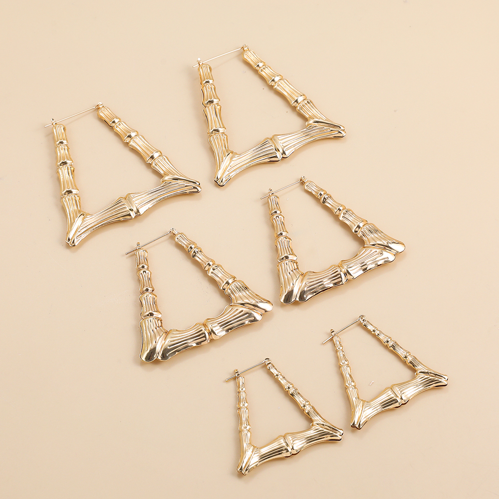 Basic Trapezoid Alloy Plating Women's Earrings 1 Pair display picture 5