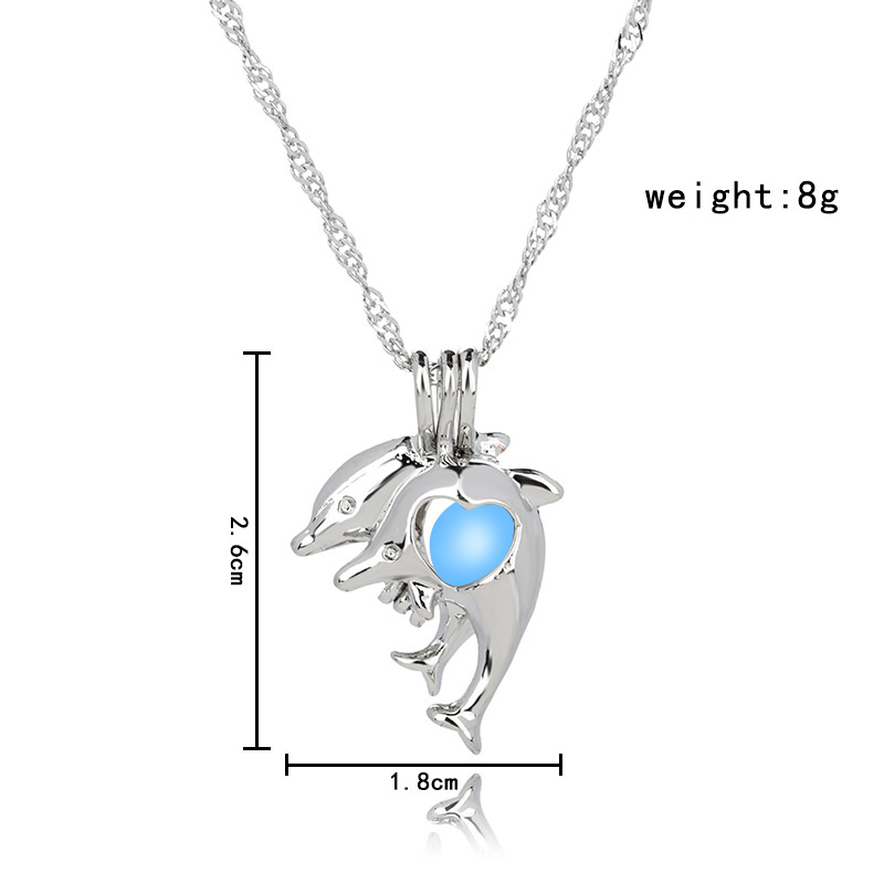 Fashion Cross Heart Shape Alloy Luminous Alloy Unisex Pendant Necklace 1 Piece display picture 24