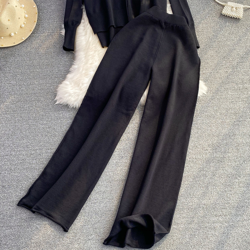 Women's Casual Solid Color Knit Pants Sets display picture 6