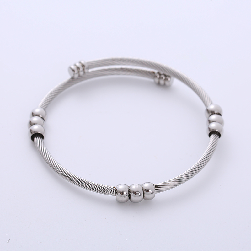 Fashion Geometric Stainless Steel Criss Cross Bangle 1 Piece display picture 1