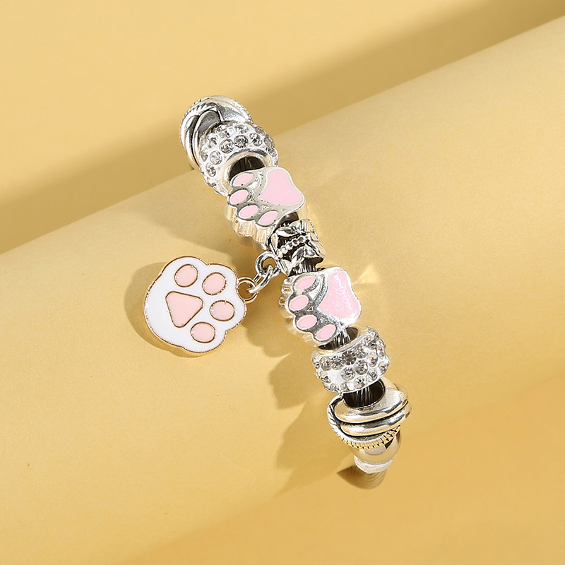 Casual Starfish Cat Butterfly Stainless Steel Inlay Rhinestones Bangle 1 Piece display picture 18