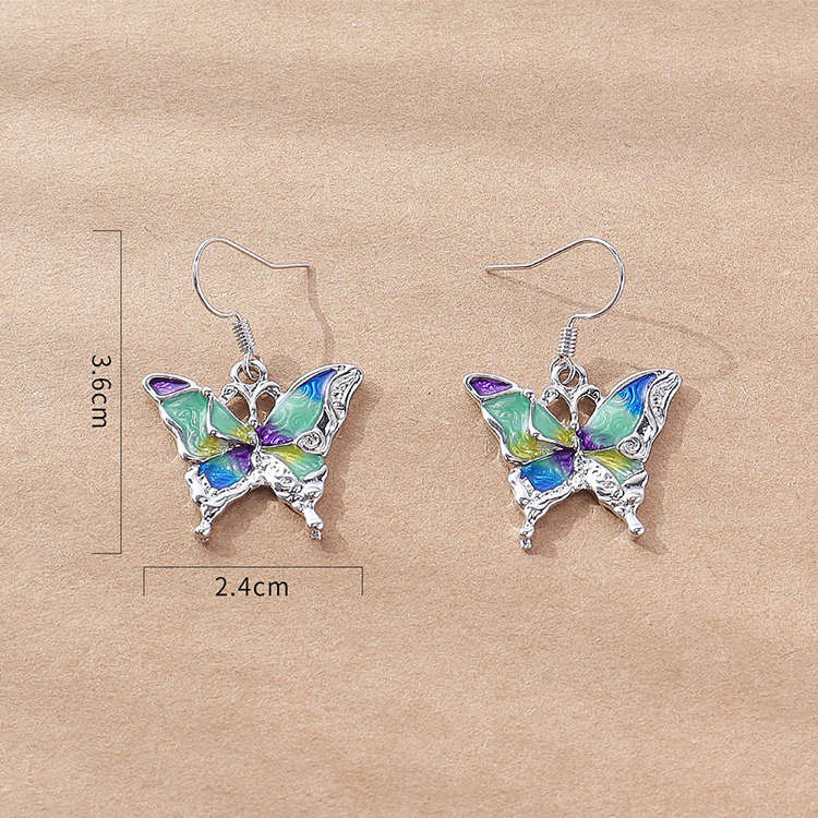 Fashion Butterfly Alloy Women's Drop Earrings 1 Pair display picture 3