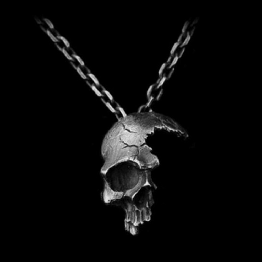 Punk Skull Alloy Hollow Out Unisex Pendant Necklace 1 Piece display picture 3
