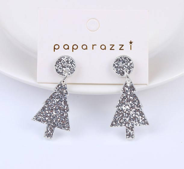 Moda Árbol De Navidad Papá Noel Letra Arílico Barniz De Estufa Mujeres Pendientes De Gota 1 Par display picture 4