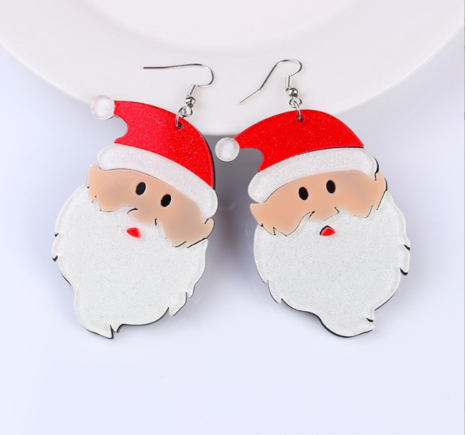 Simple Style Christmas Tree Arylic Stoving Varnish Women's Drop Earrings 1 Pair display picture 2