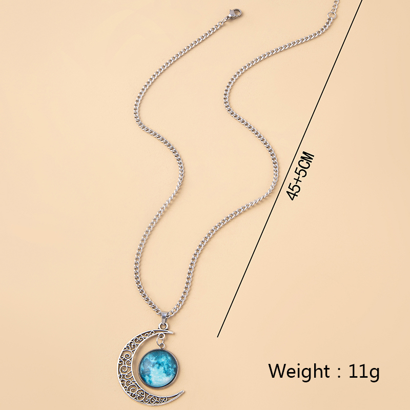 Fashion Geometric Alloy Glass Luminous Gem Unisex Pendant Necklace 1 Piece display picture 1