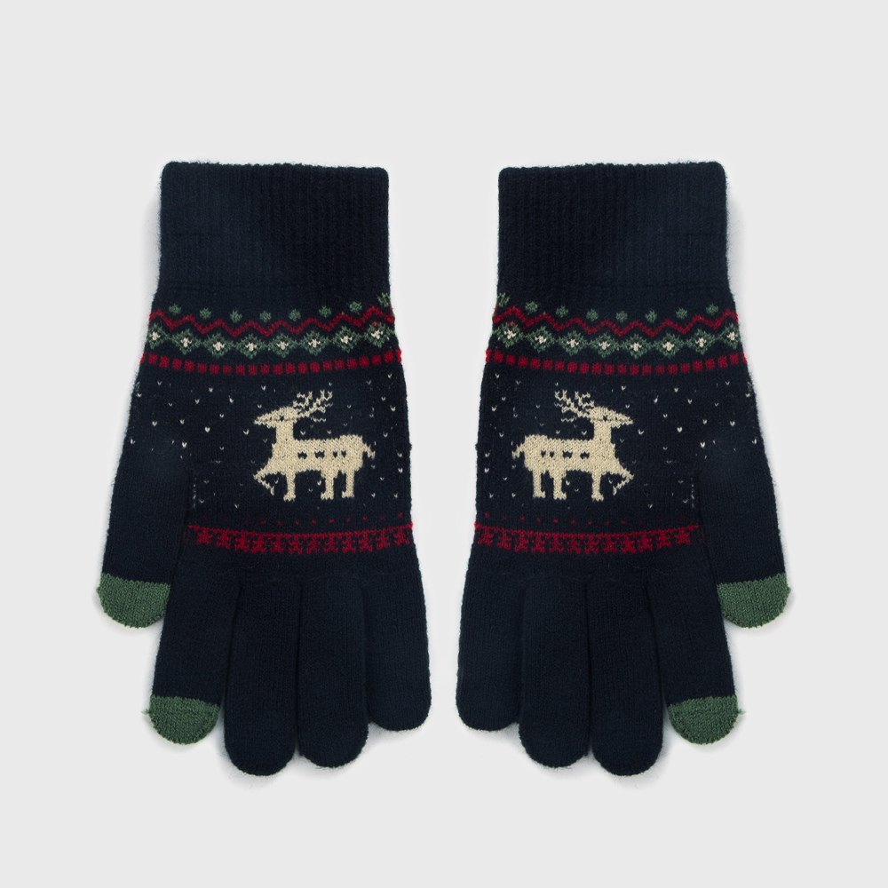 Unisex Fashion Elk Knit Warm Gloves 1 Pair display picture 5