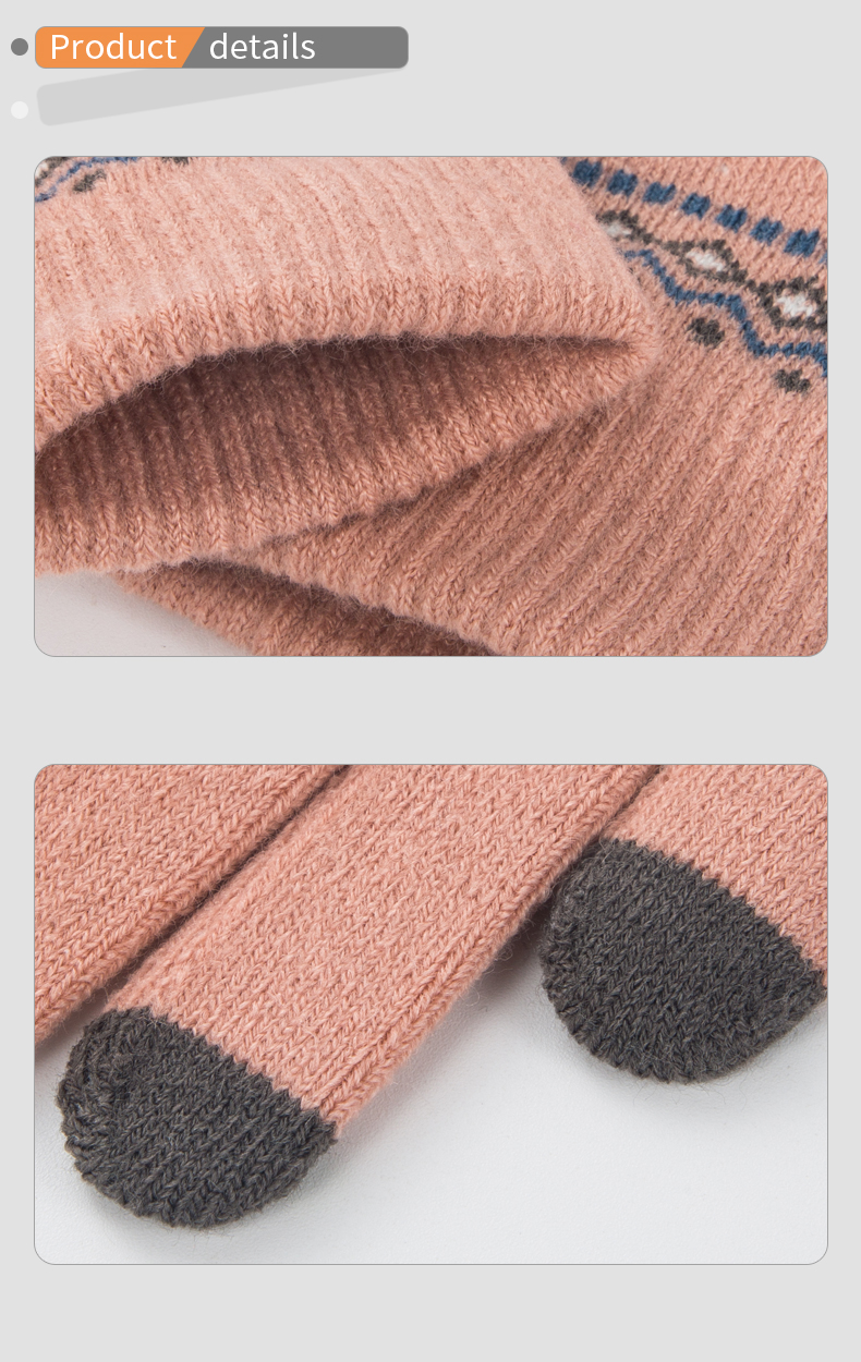 Unisex Fashion Elk Knit Warm Gloves 1 Pair display picture 8