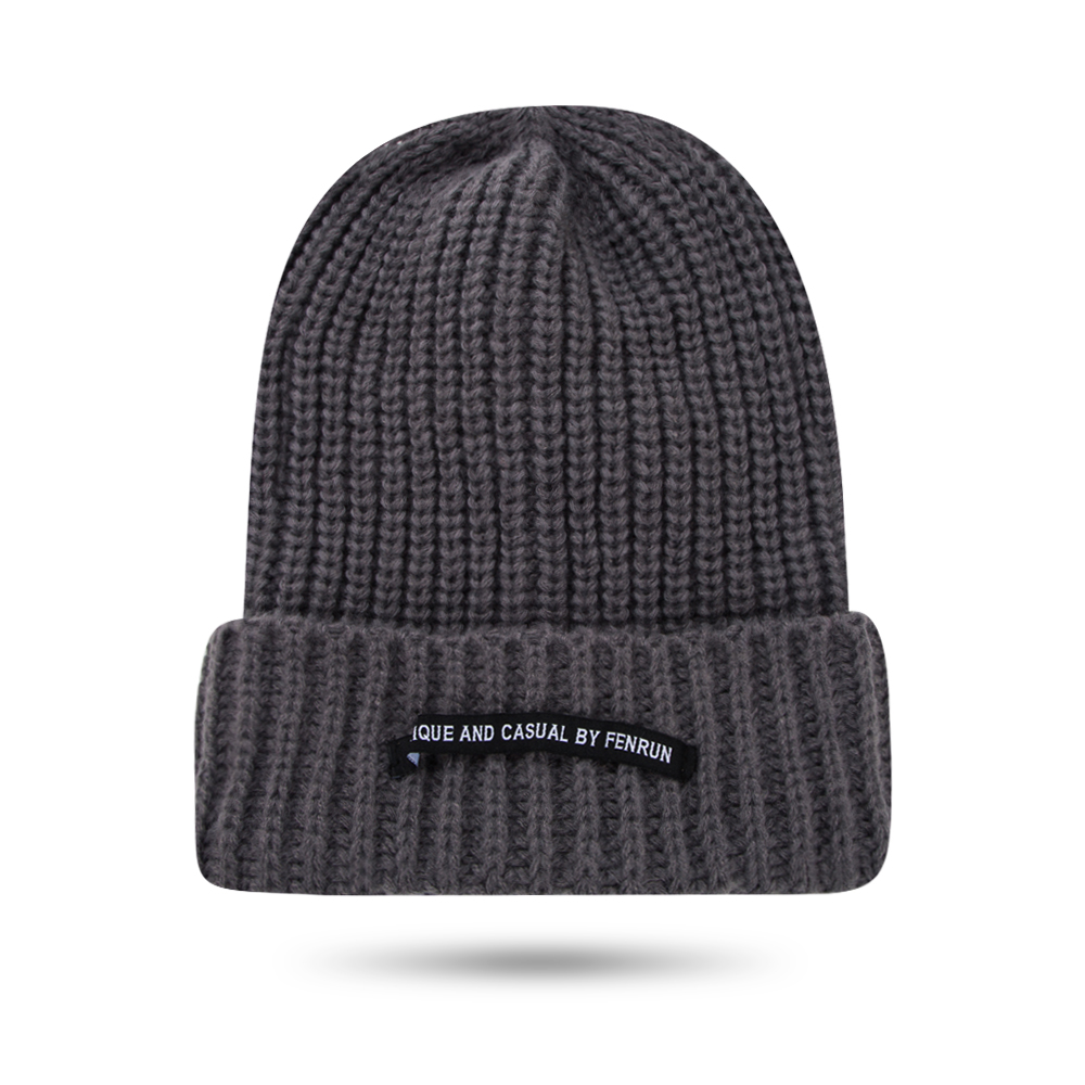 Unisex Fashion Solid Color Patch Eaveless Wool Cap display picture 5