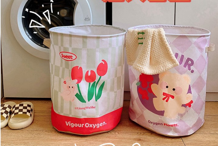 Cute Cartoon Polyester Cotton Storage Basket display picture 3