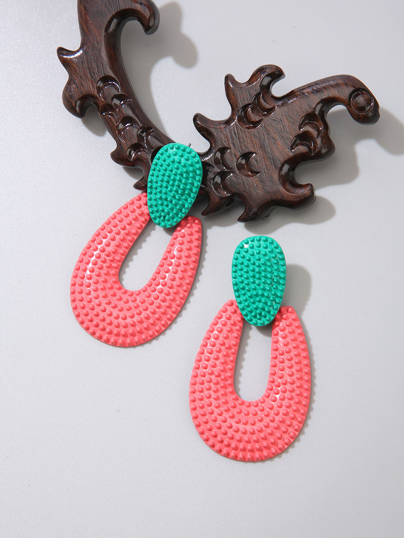 Fashion Color Block Alloy Women's Drop Earrings 1 Pair display picture 5