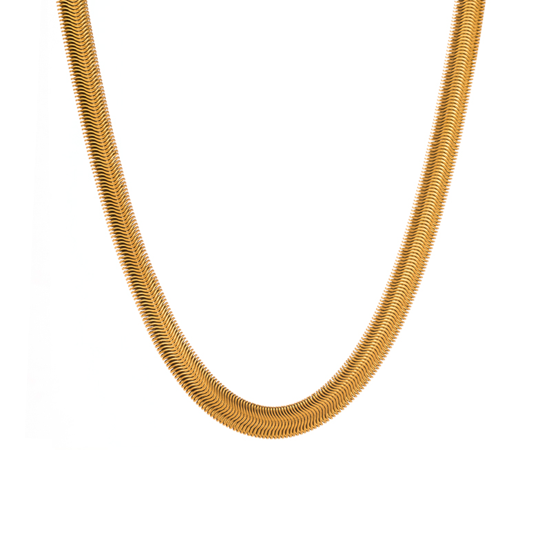 Style Simple Géométrique Acier Inoxydable Plaqué Or Zircon Plaqué Or Collier display picture 4