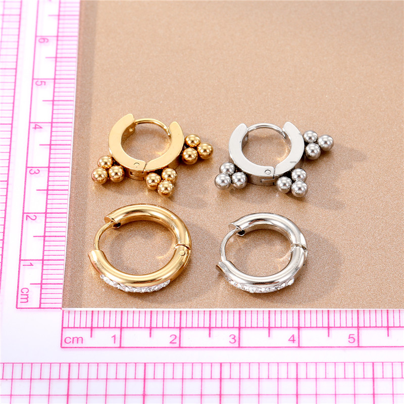 Fashion Irregular Circle Stainless Steel Plating Hoop Earrings 1 Pair display picture 8