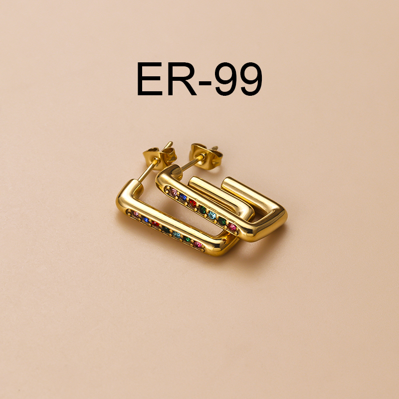 1 Pair Fashion Round Tassel Plating Inlay Stainless Steel Titanium Steel Zircon Drop Earrings Earrings display picture 6