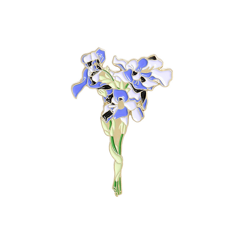 Fashion Flower Alloy Enamel Stoving Varnish Women's Brooches display picture 8